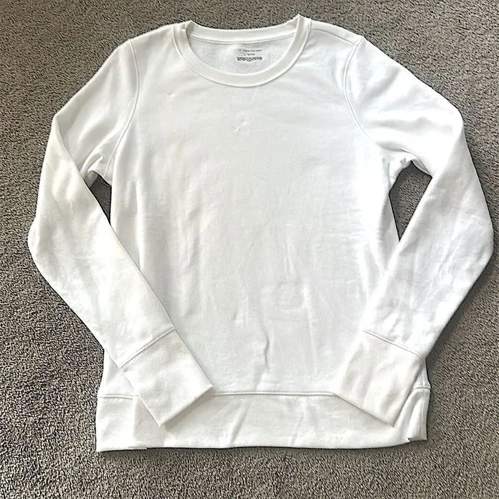Tek Gear White Sweatshirt Fleece Hoodie!